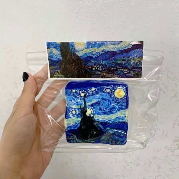 Van Gogh “Starry Night” Inspired Handmade Squishy